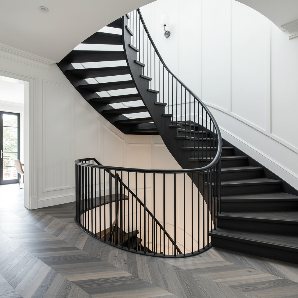 Professional wood flooring installation with precise joints in London home