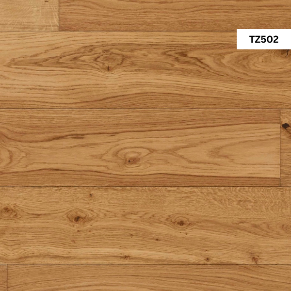 TZ502 brushed and oiled engineered oak wood flooring board from Timberzone.