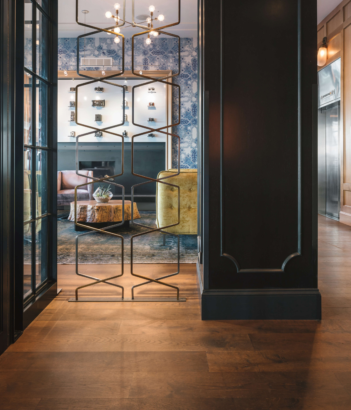 Premium oak floors enhancing open-plan London living space