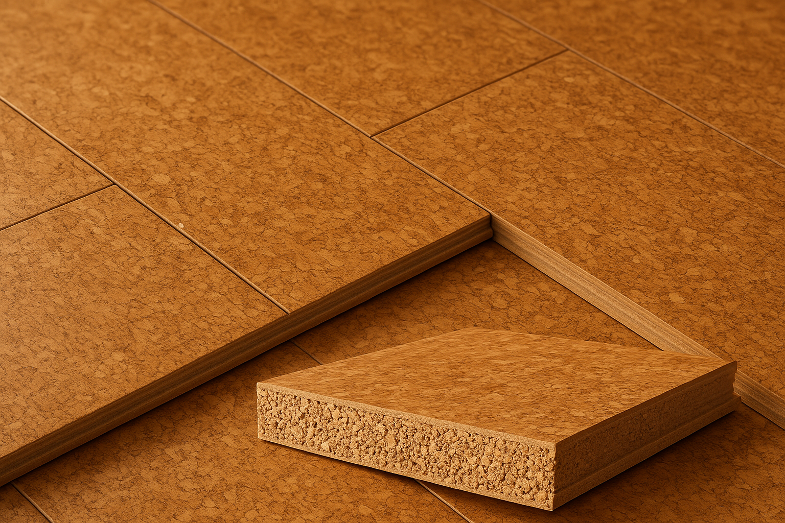Impact Resistance cork flooring