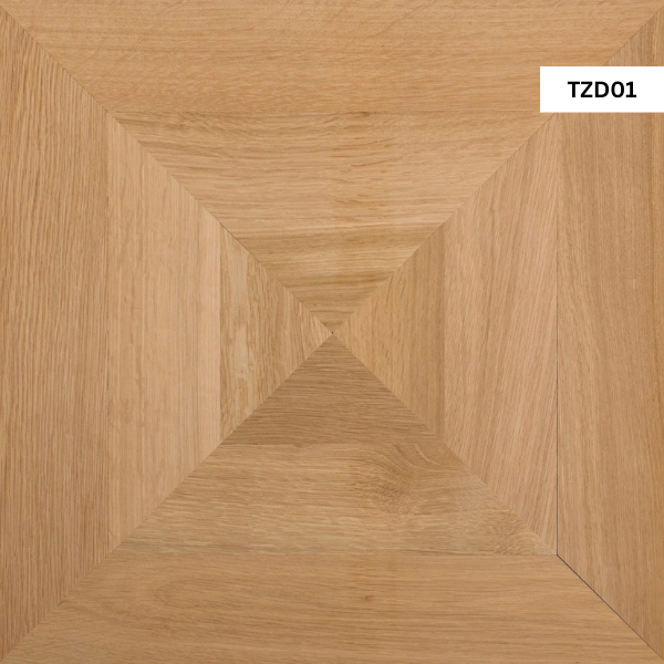 Modern wood flooring design featuring natural oak tones