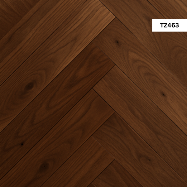 engineered flooring with deep tones