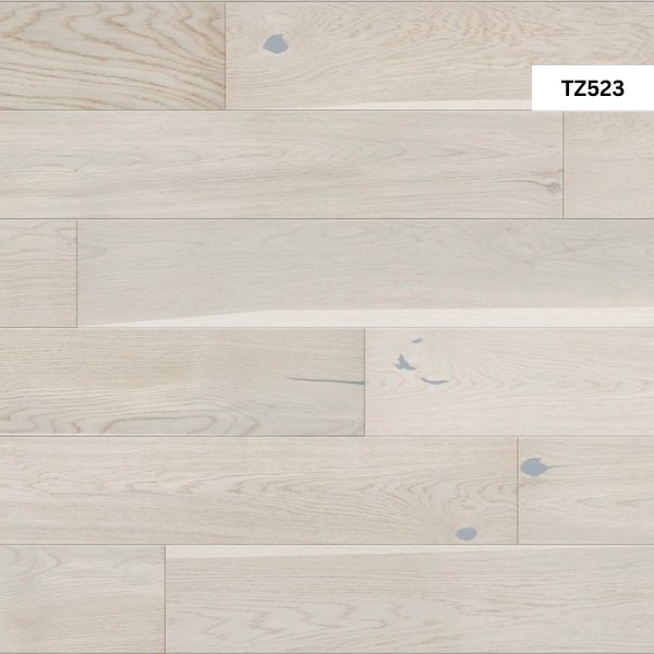 Light oak engineered planks in contemporary London interior