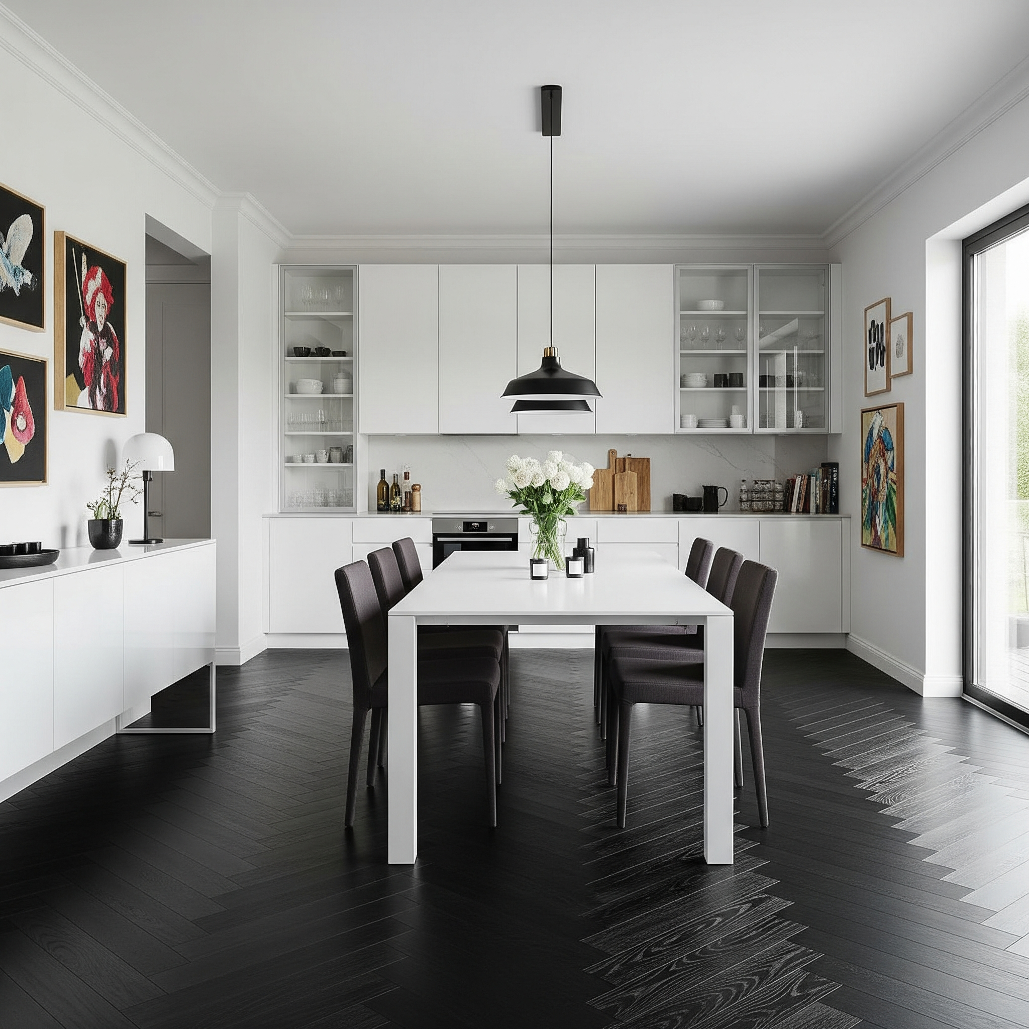 Premium engineered oak flooring installed in a modern London home interior