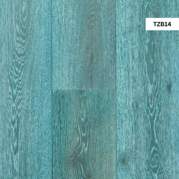 Character-grade engineered oak flooring with knots and texture