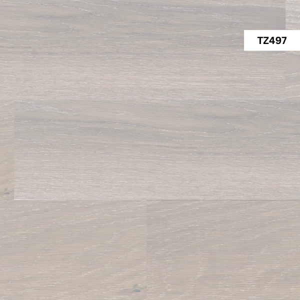 Engineered hardwood flooring with smooth satin finish