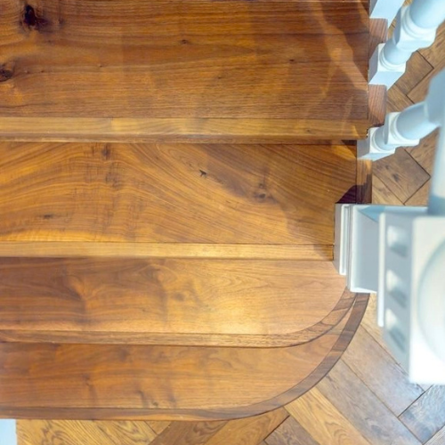 Luxury oak wood flooring design with matte finish