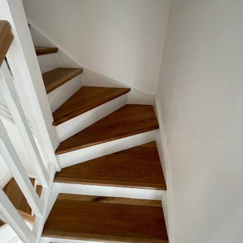 Renovation project featuring stylish wood flooring design