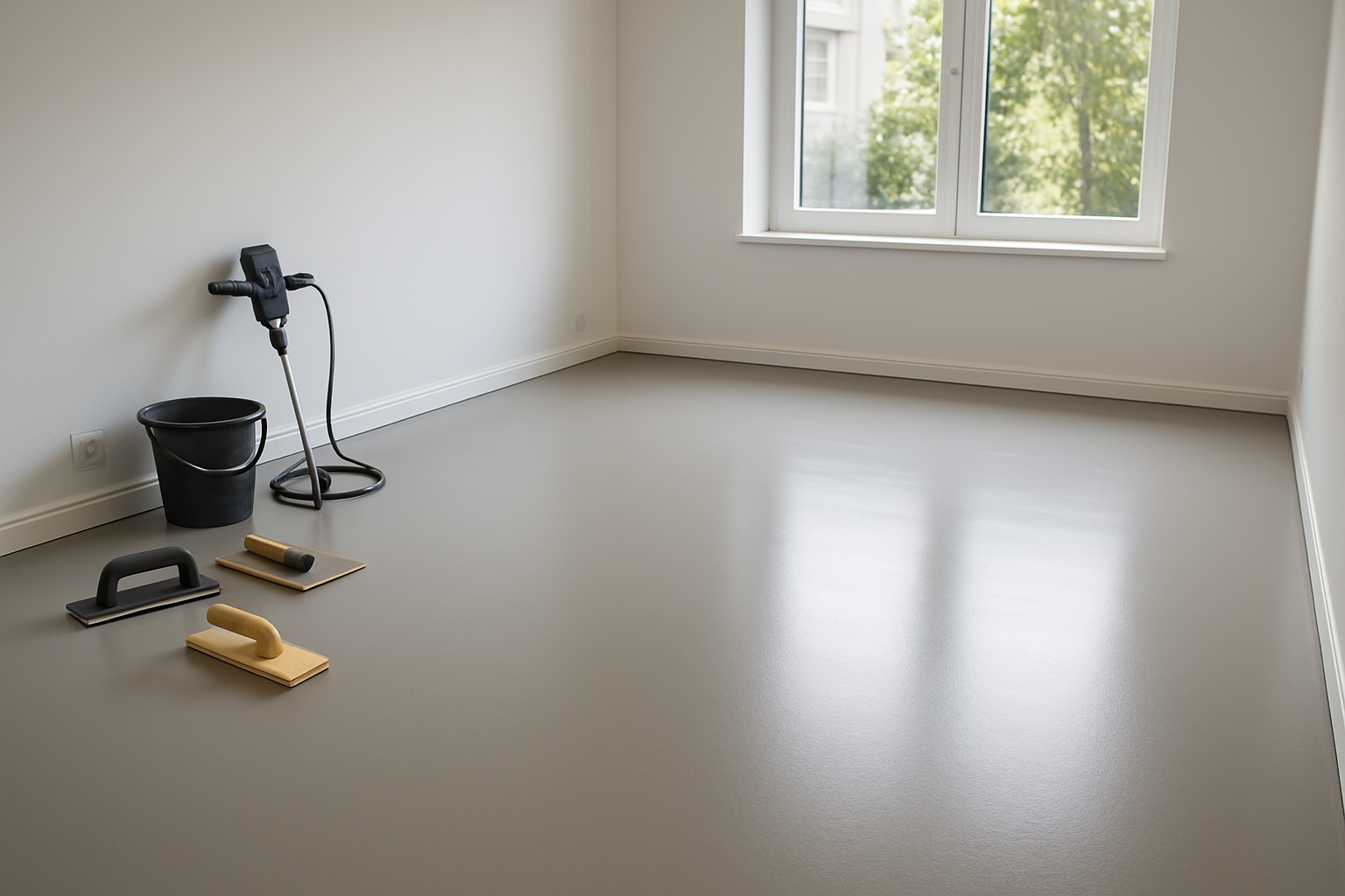 self lavenin in one room after completion 