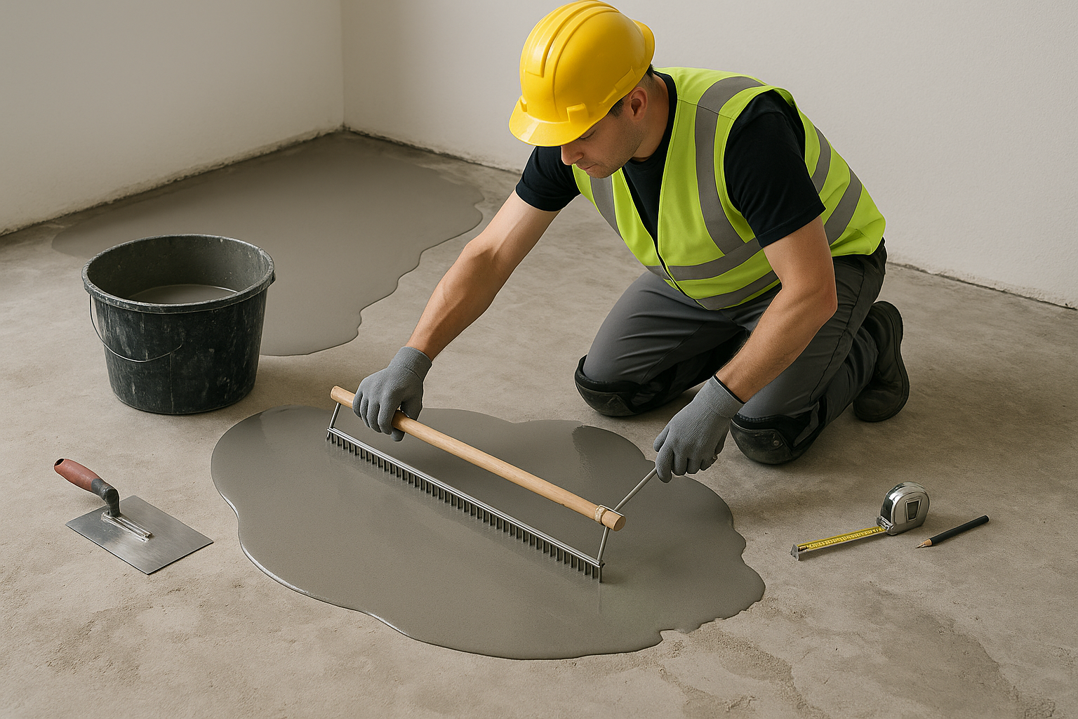 Subfloor Preparation self leveling