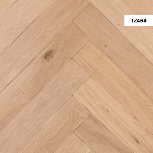 TZ464 Invisible Finish Lacquered Herringbone Oak