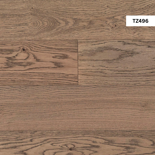 TZ496 Dove Grey Brushed Matt Lacquered Engineered Oak